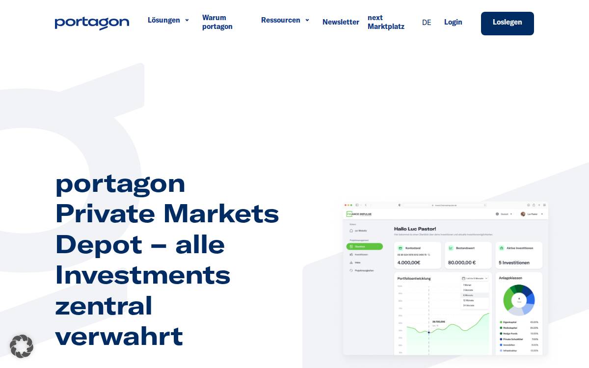 Portagon website preview