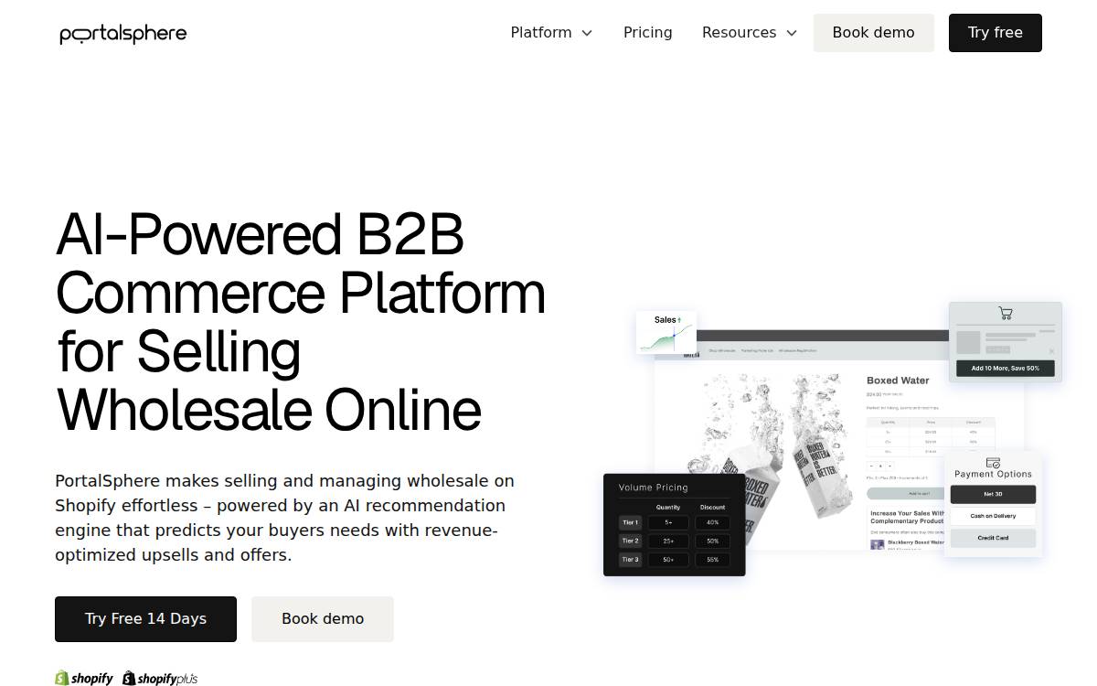 PortalSphere website preview