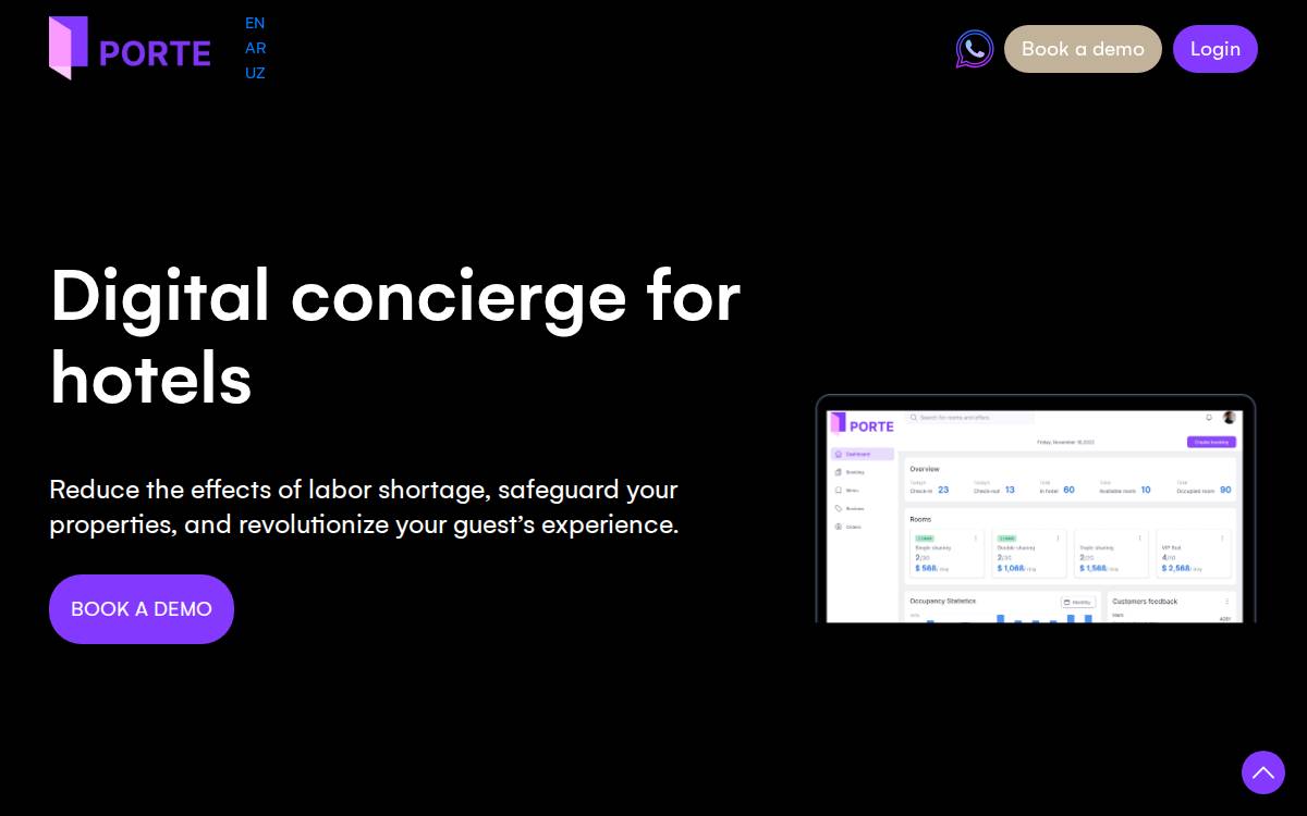 Porte Tech website preview