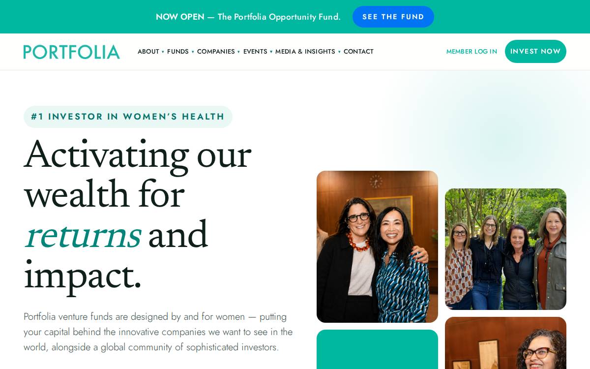 Portfolia website preview
