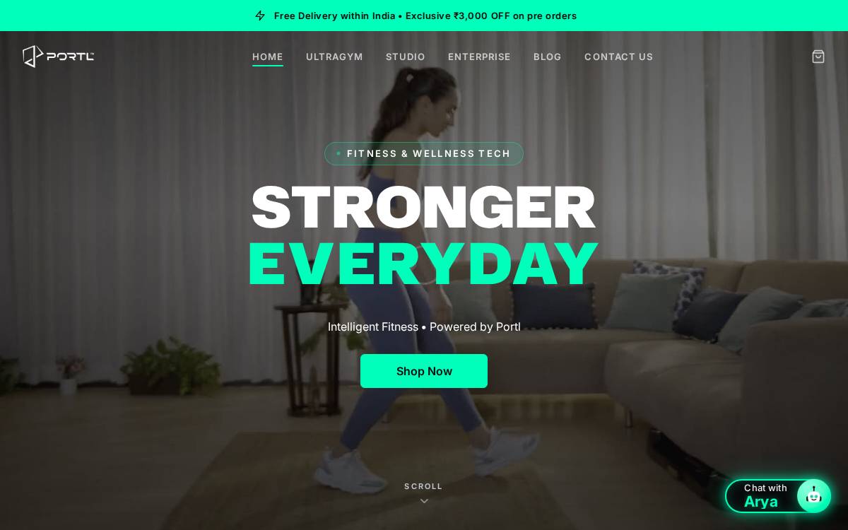 Portl website preview
