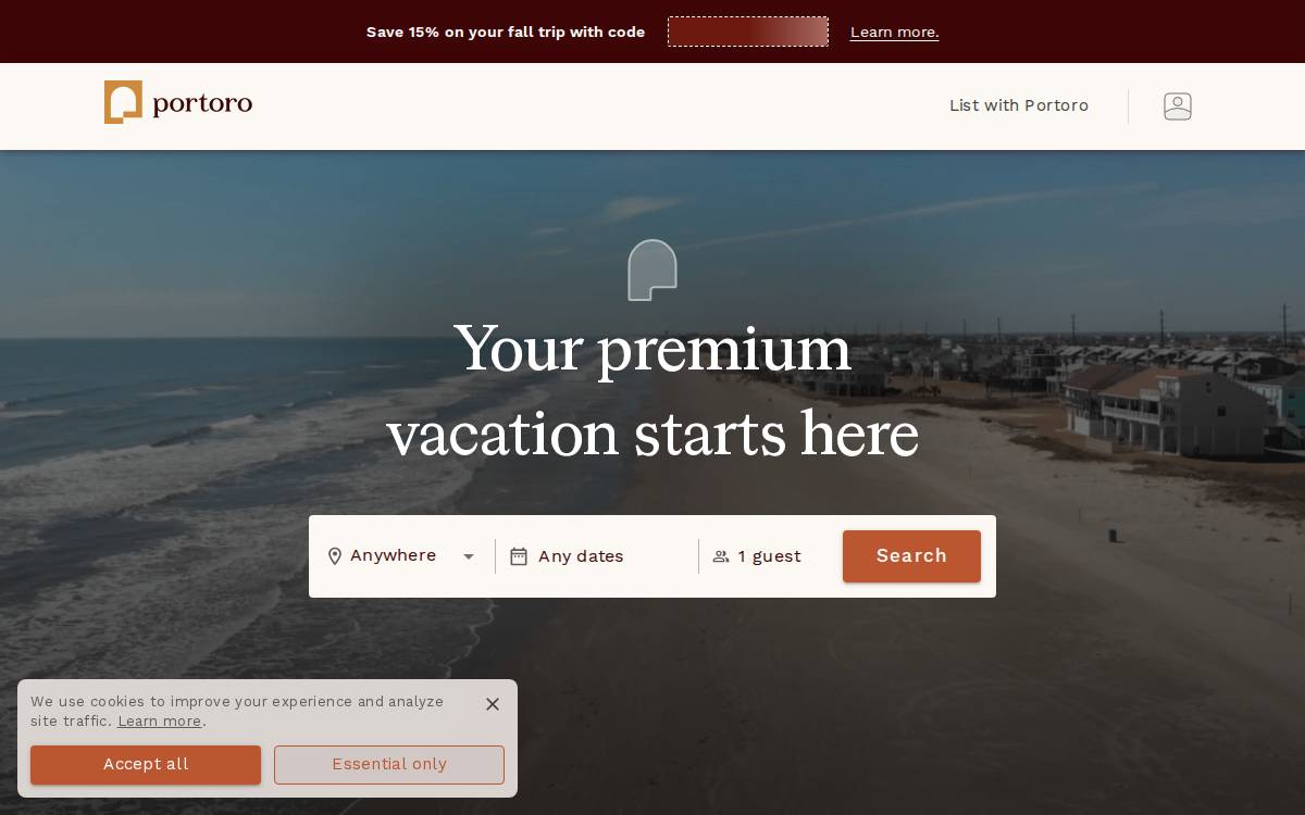 Portoro website preview