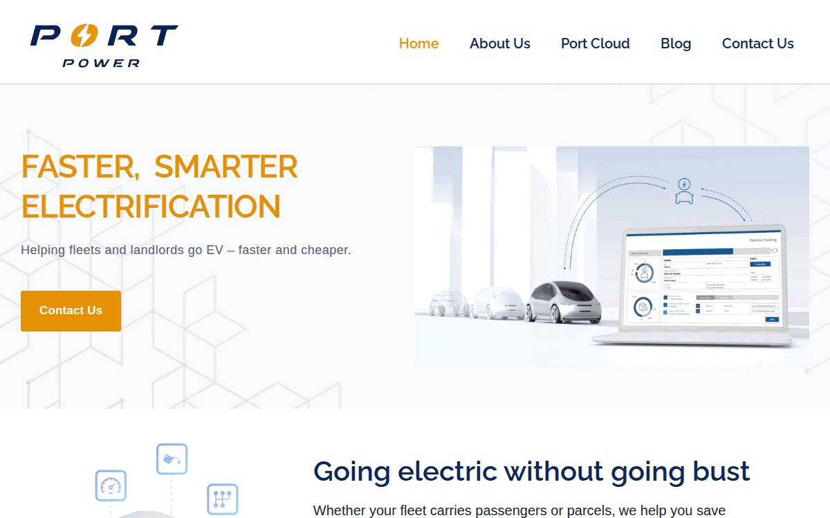 Portpower website preview