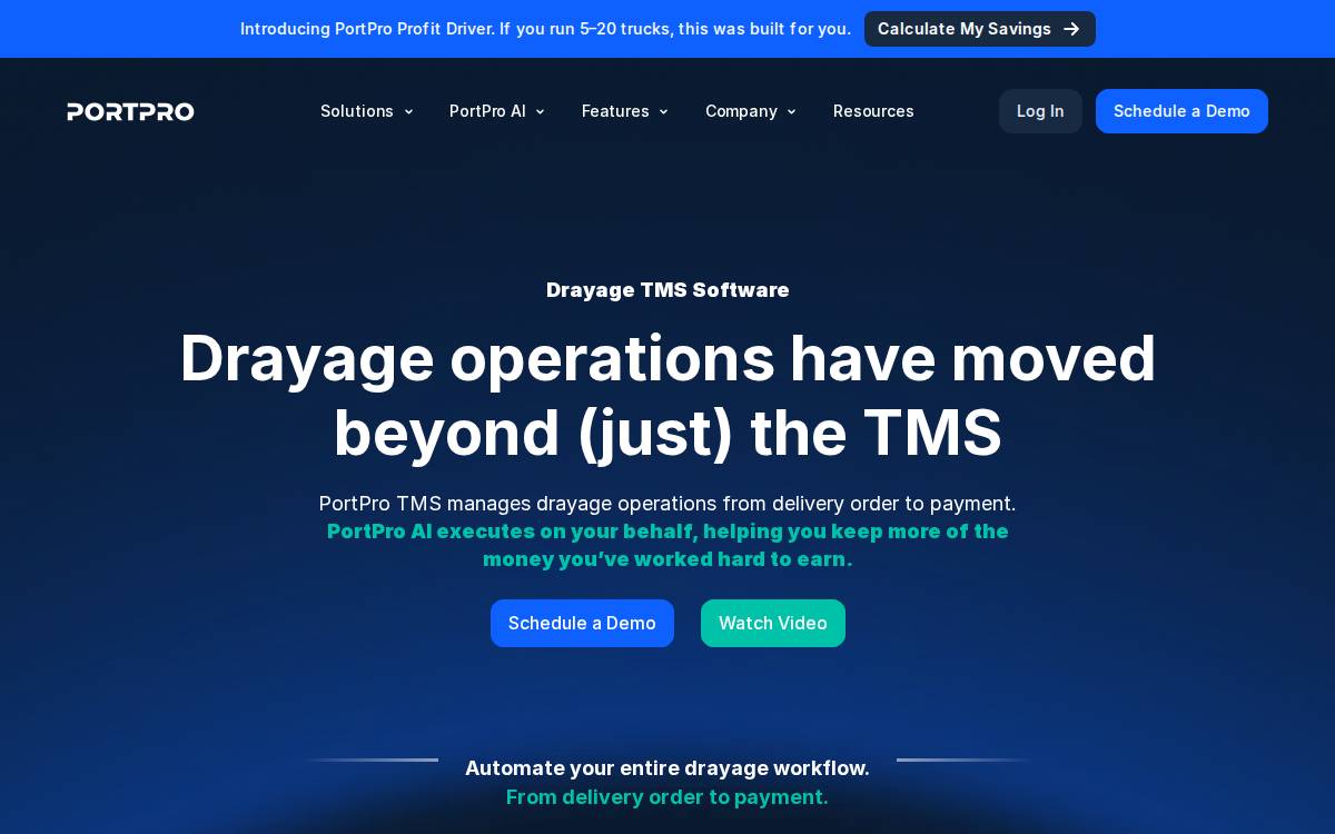 PortPro website preview