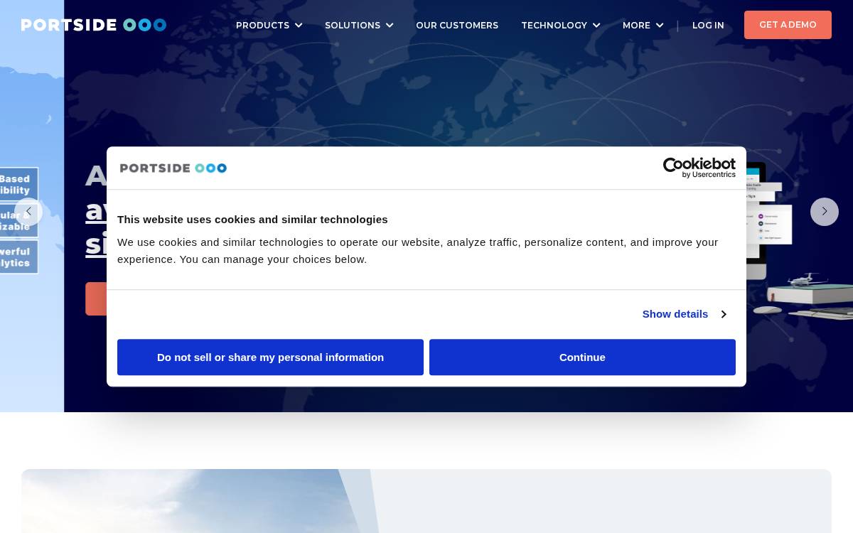 Portside website preview