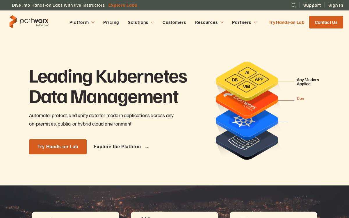 Portworx website preview