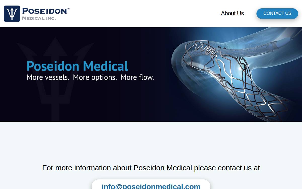 Poseidon Medical website preview