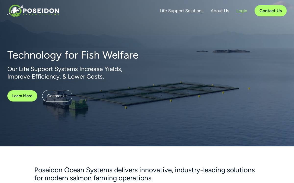 Poseidonos website preview