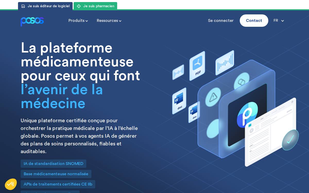 Posos website preview
