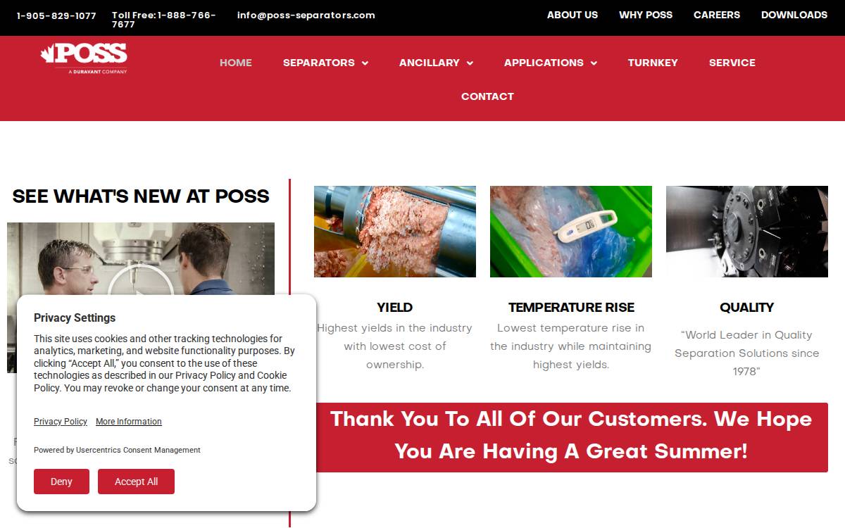 POSS Design Limited website preview