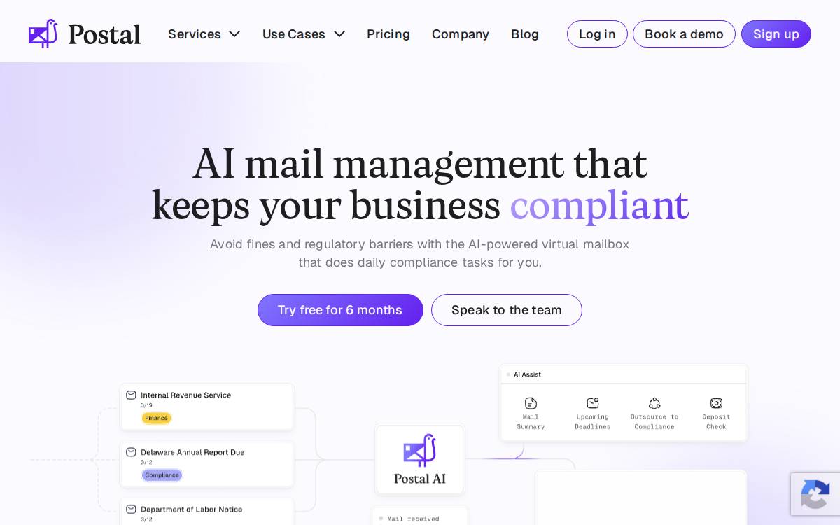 Postal website preview