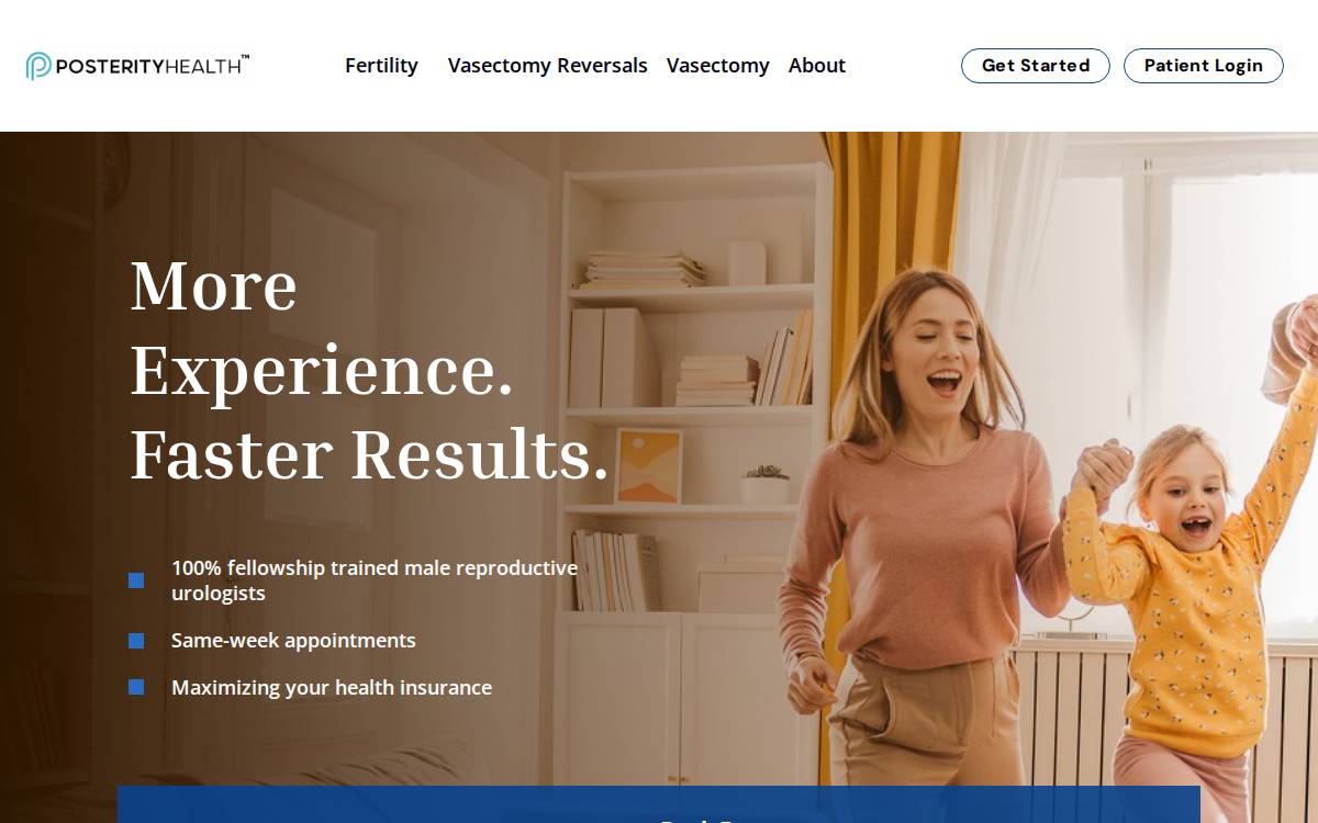 Posterity Health website preview