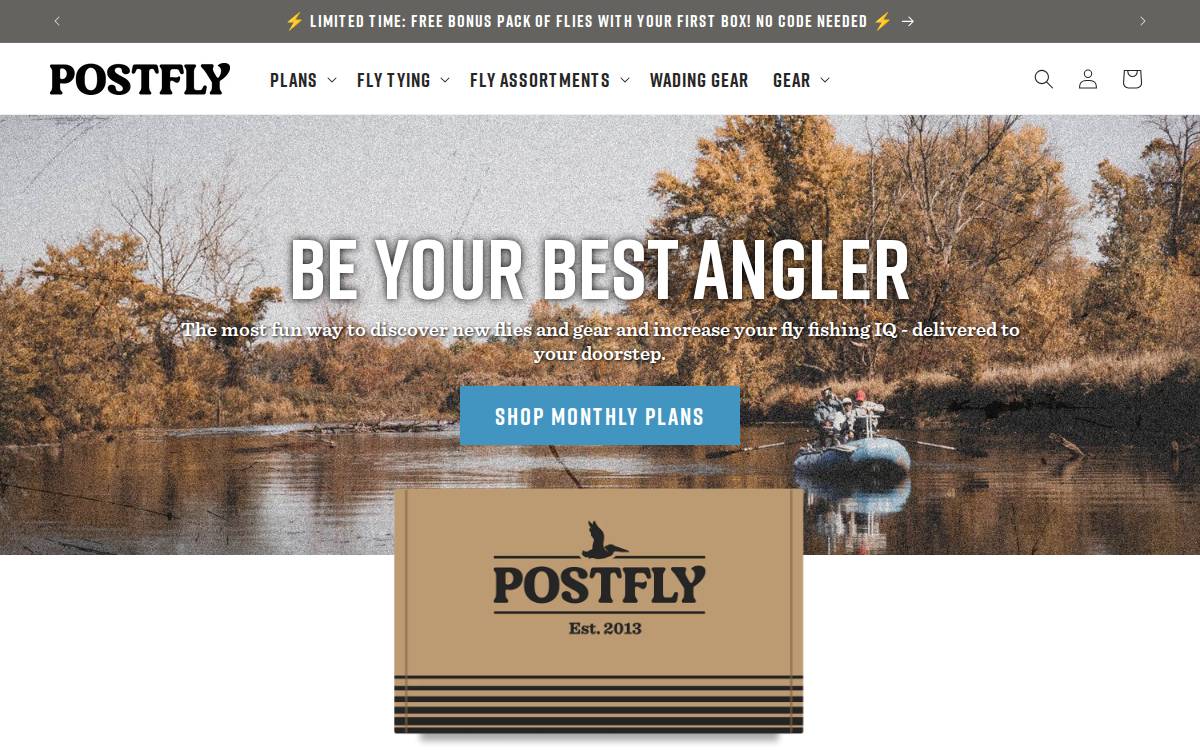 Postflybox website preview