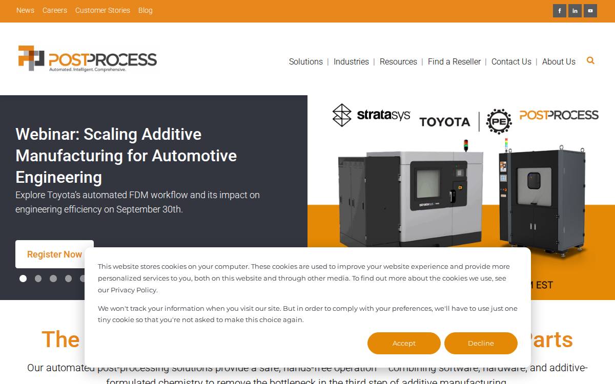 PostProcess website preview