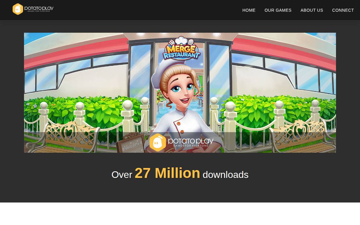 Potatoplay website preview