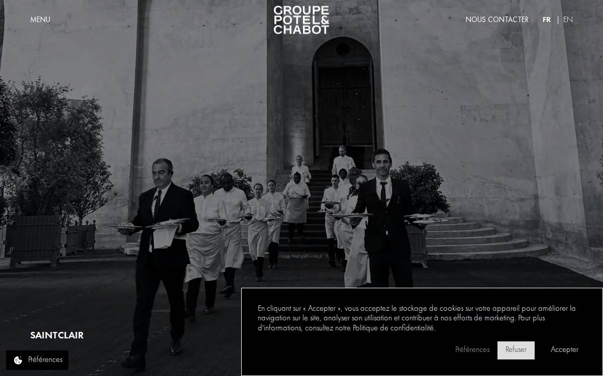 Potel & Chabot website preview