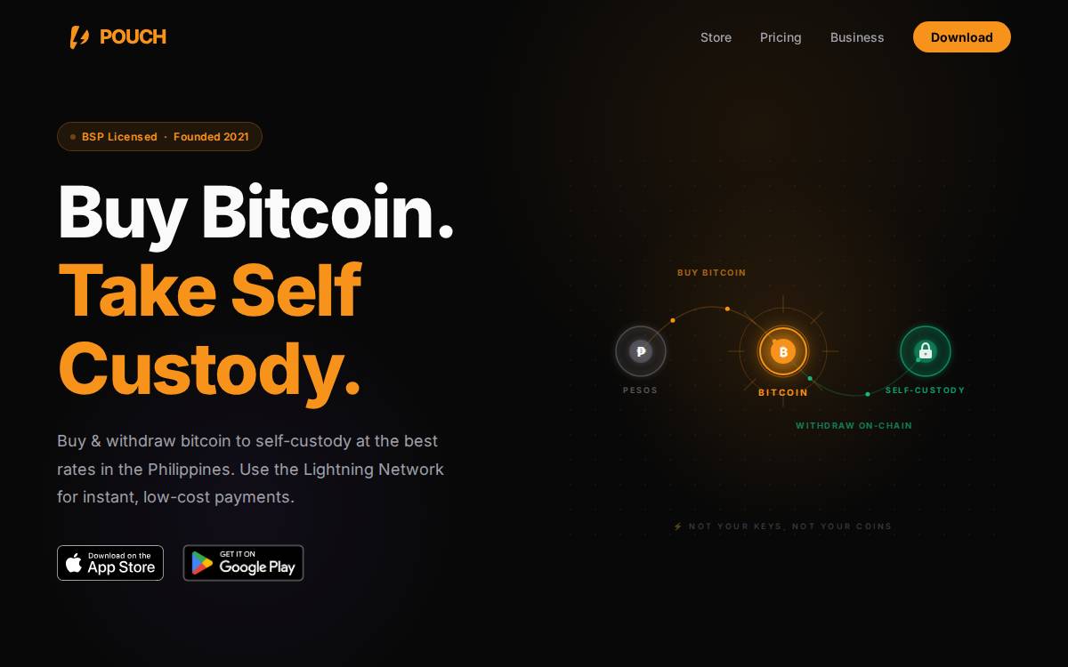 Pouch website preview