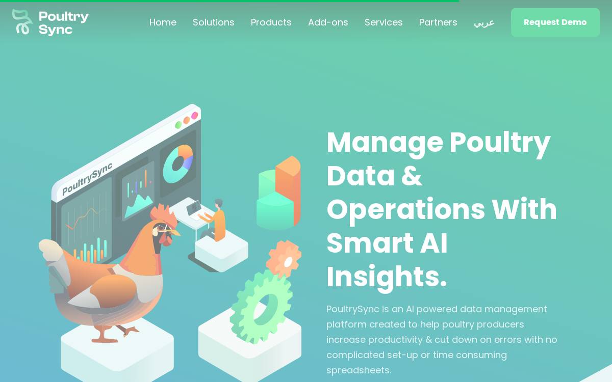 PoultrySync website preview