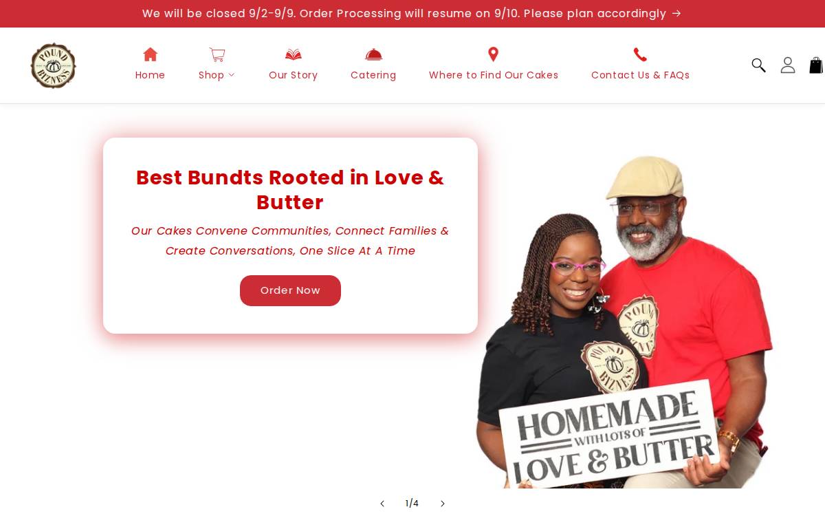 Poundbizness website preview