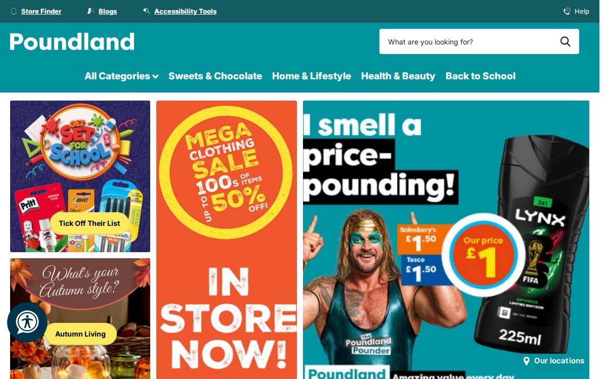 Poundshop Acquired website preview