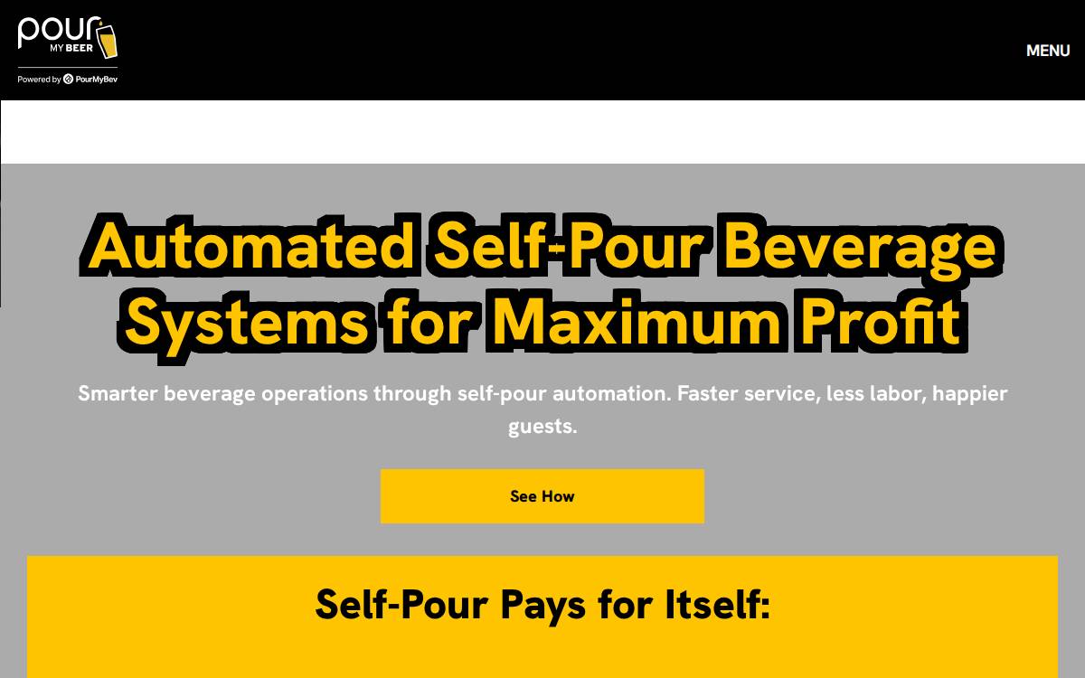 PourMyBeer website preview