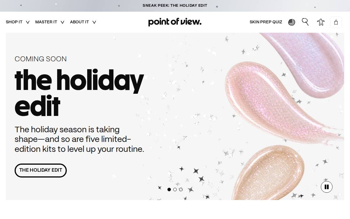 Povbeauty website preview