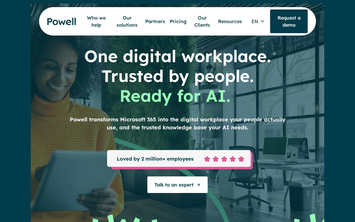 Powell Software website preview