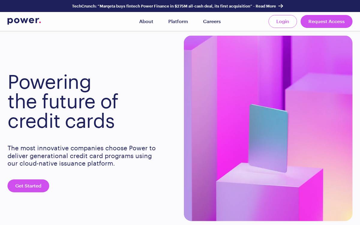 Power Finance website preview