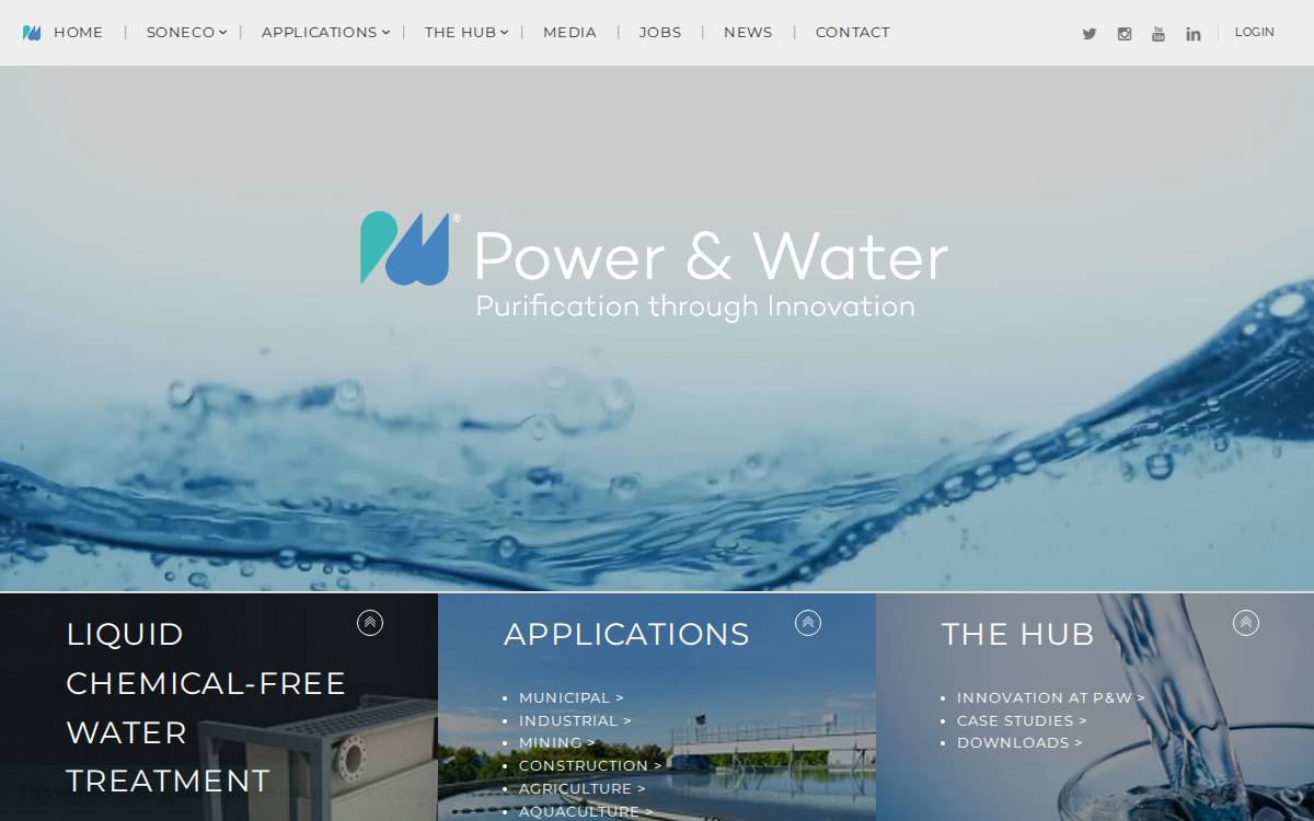 Powerandwater website preview