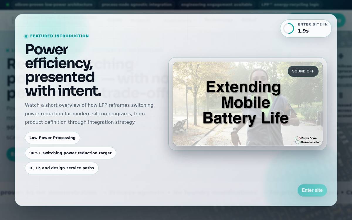 Powerdownsemi website preview