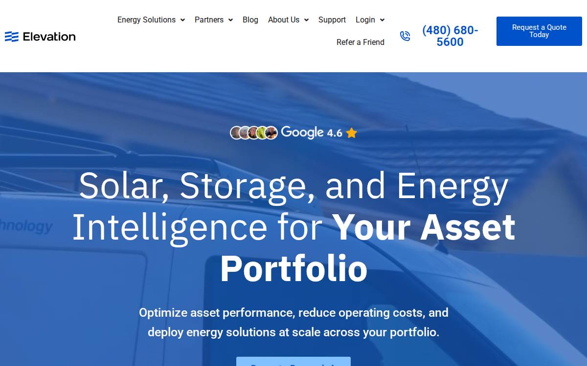 Poweredbyelevation website preview