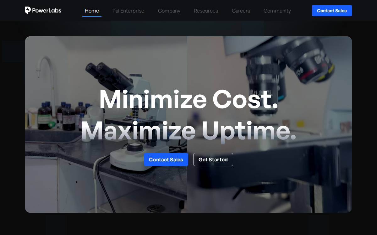Powerlabstech website preview