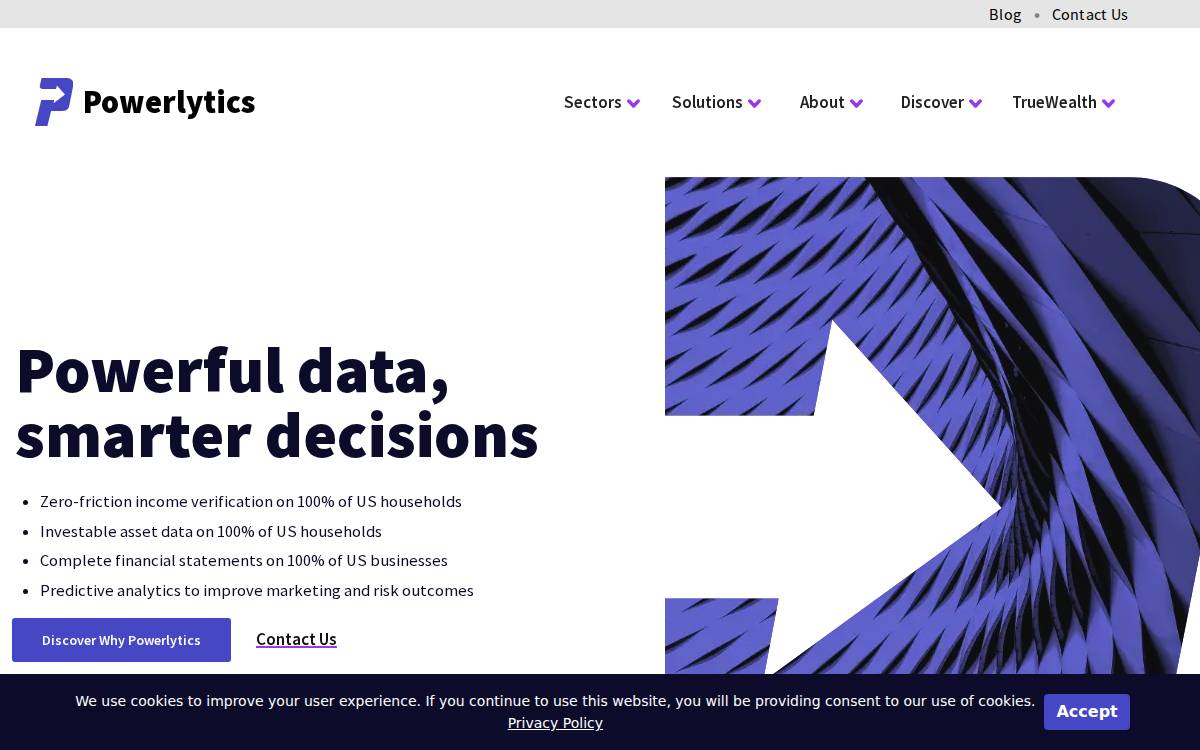 Powerlytics Financial Services website preview