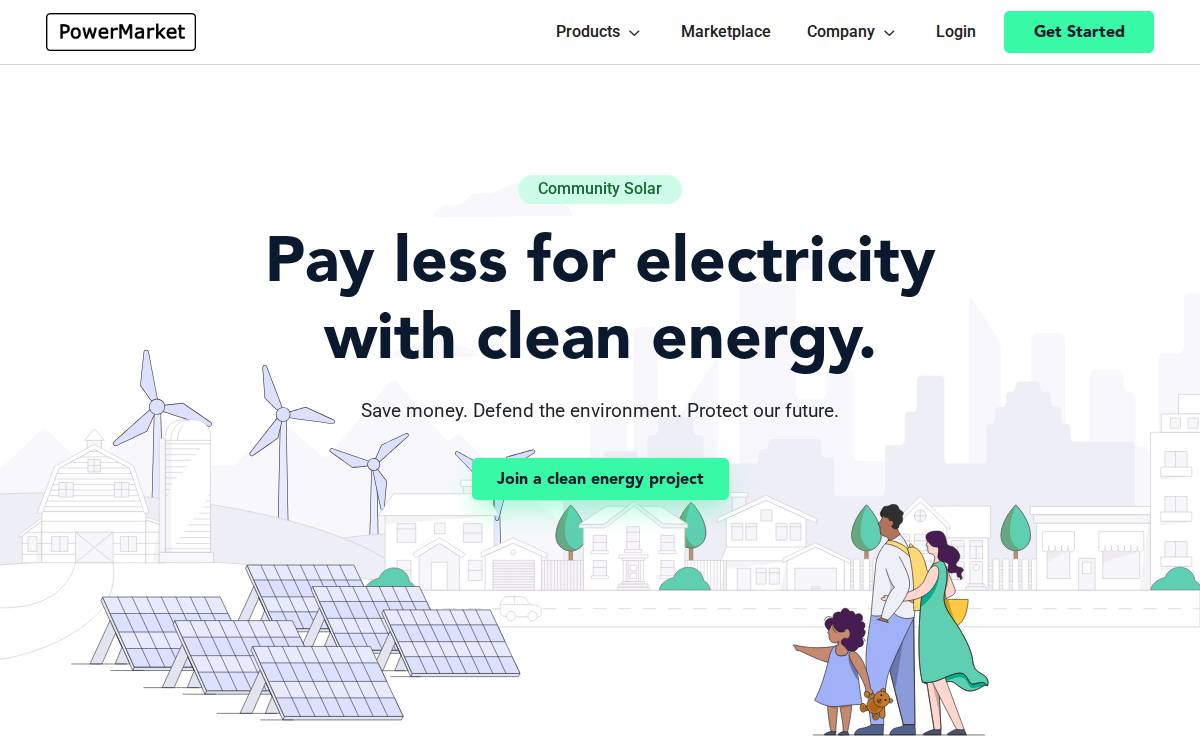 Powermarket website preview