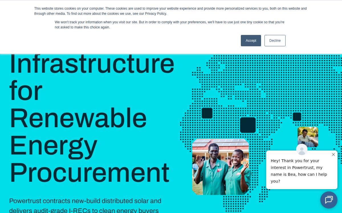 Powertrust website preview