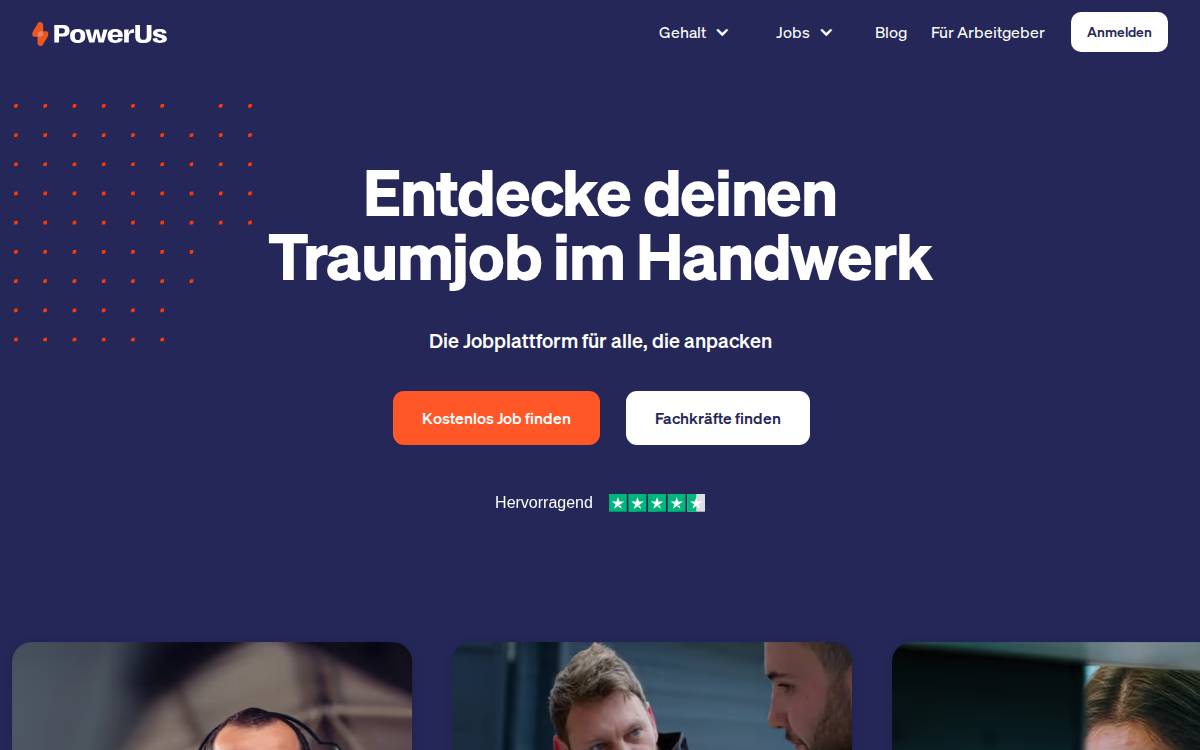 PowerUs website preview
