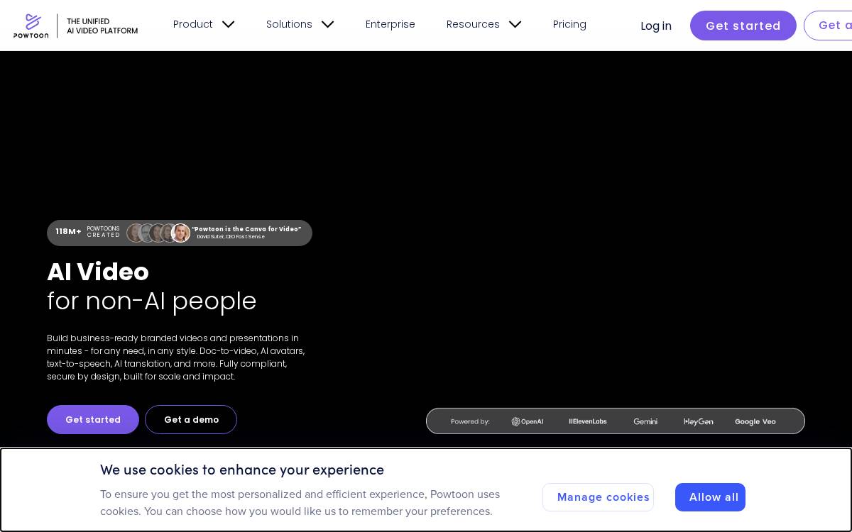 Powtoon Create Awesome Videos Yourself website preview