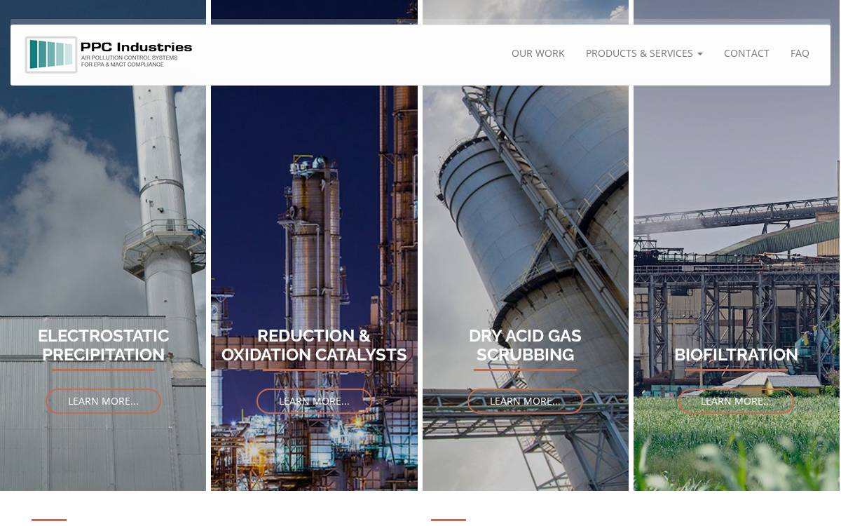 PPC AIR website preview