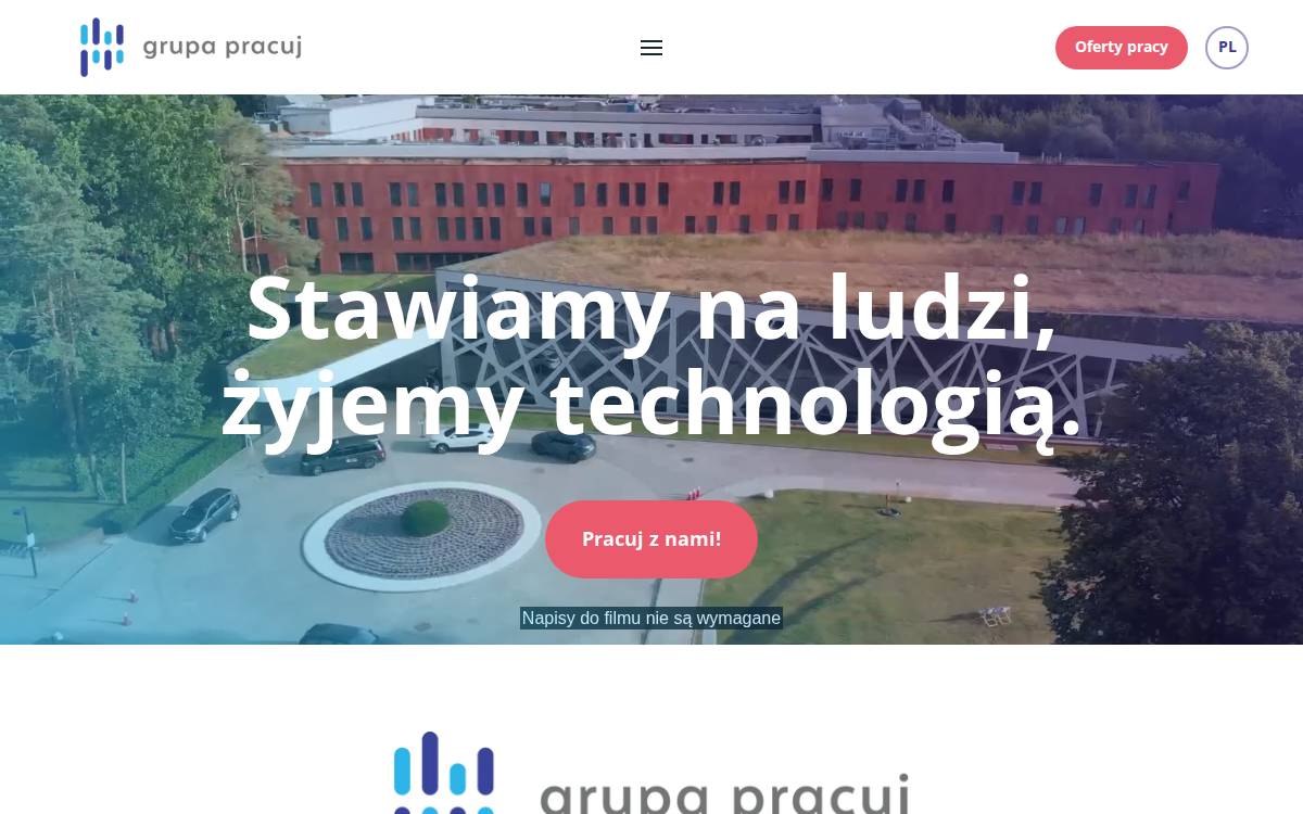 Pracujwgp website preview