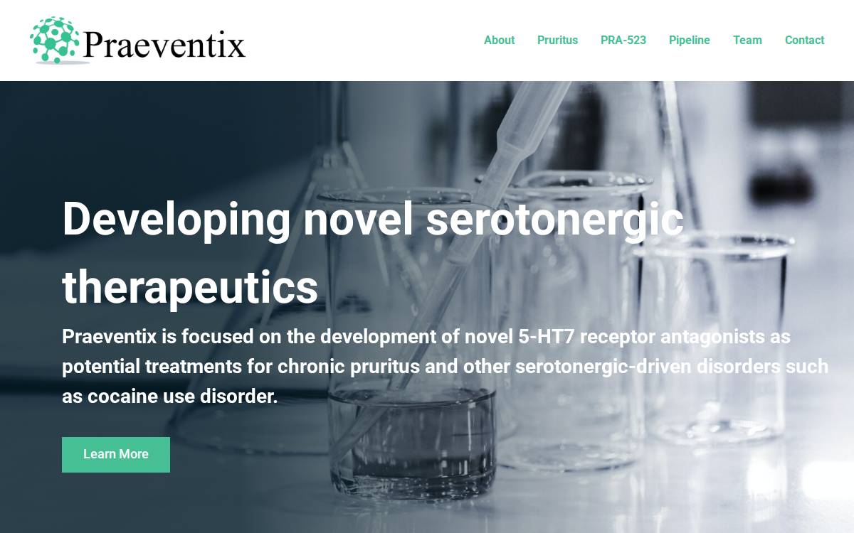 Praeventix website preview