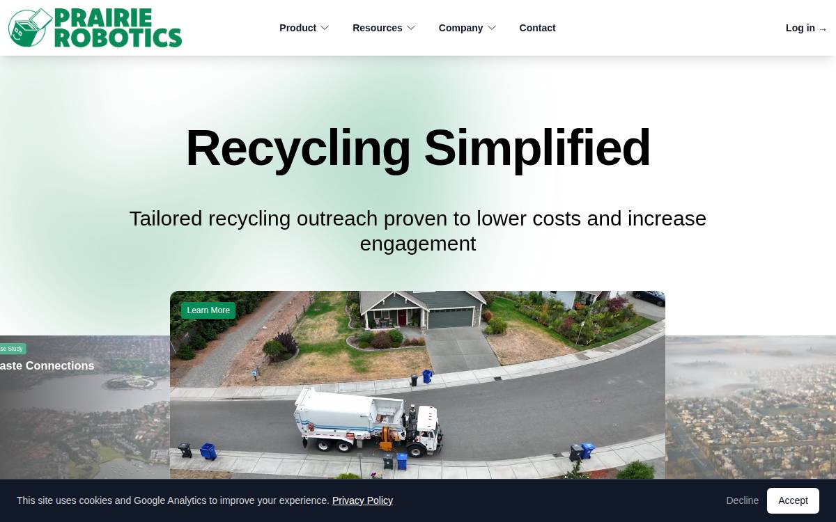 Prairie Robotics website preview