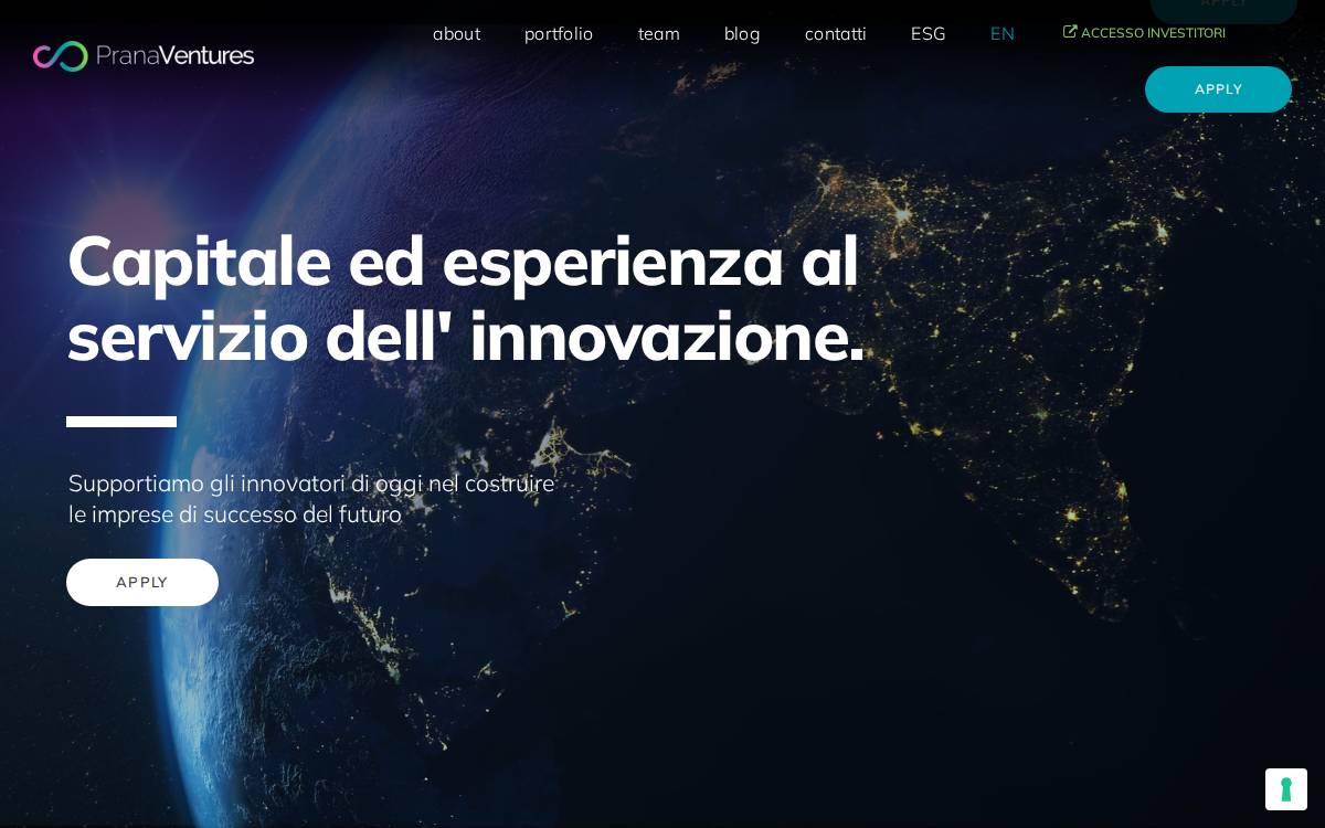 PranaVentures website preview