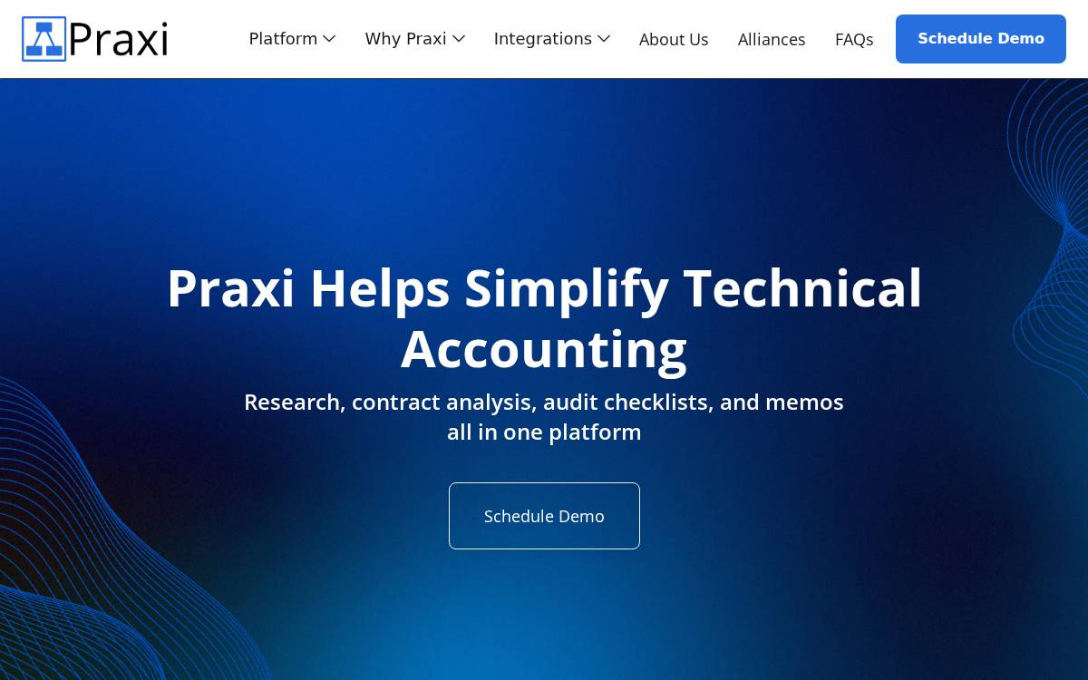 Praxi website preview