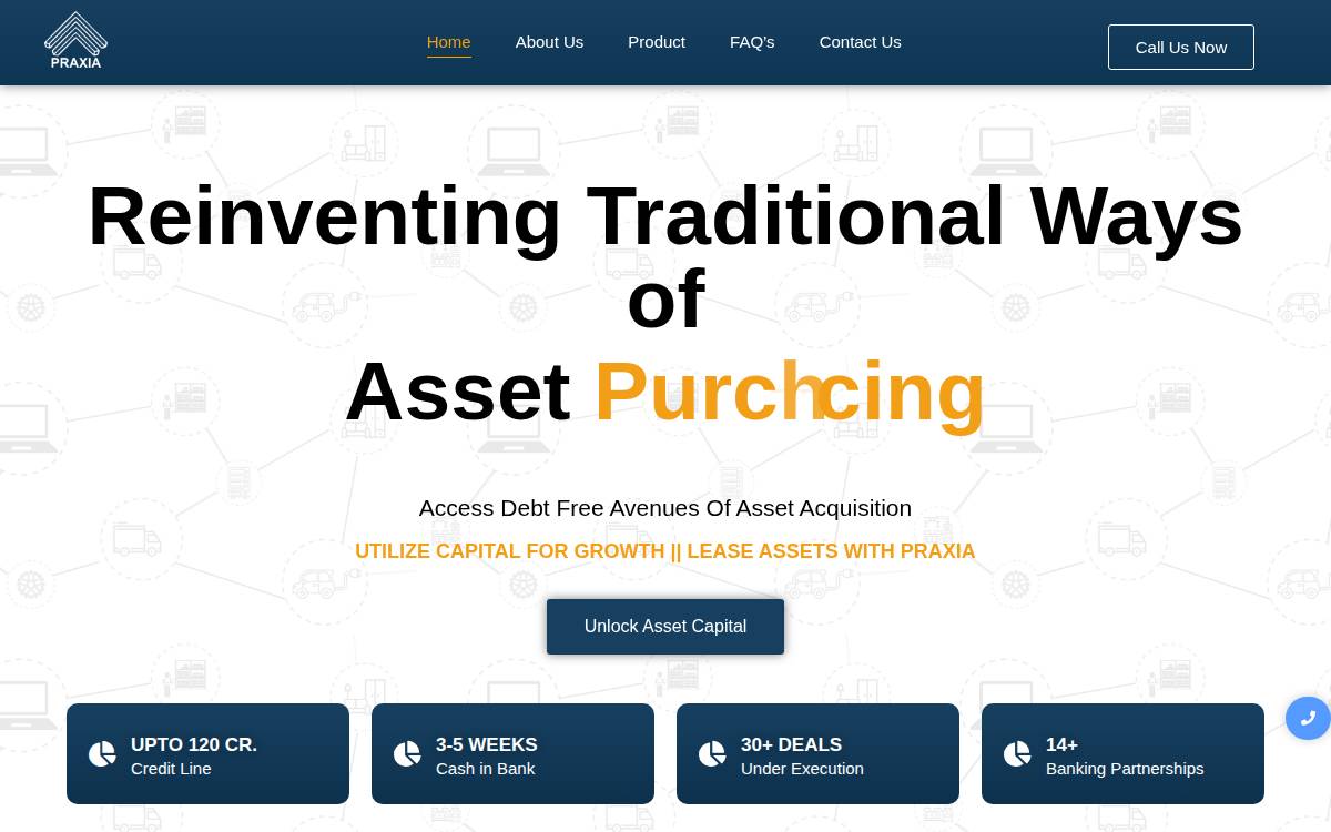 Praxia website preview