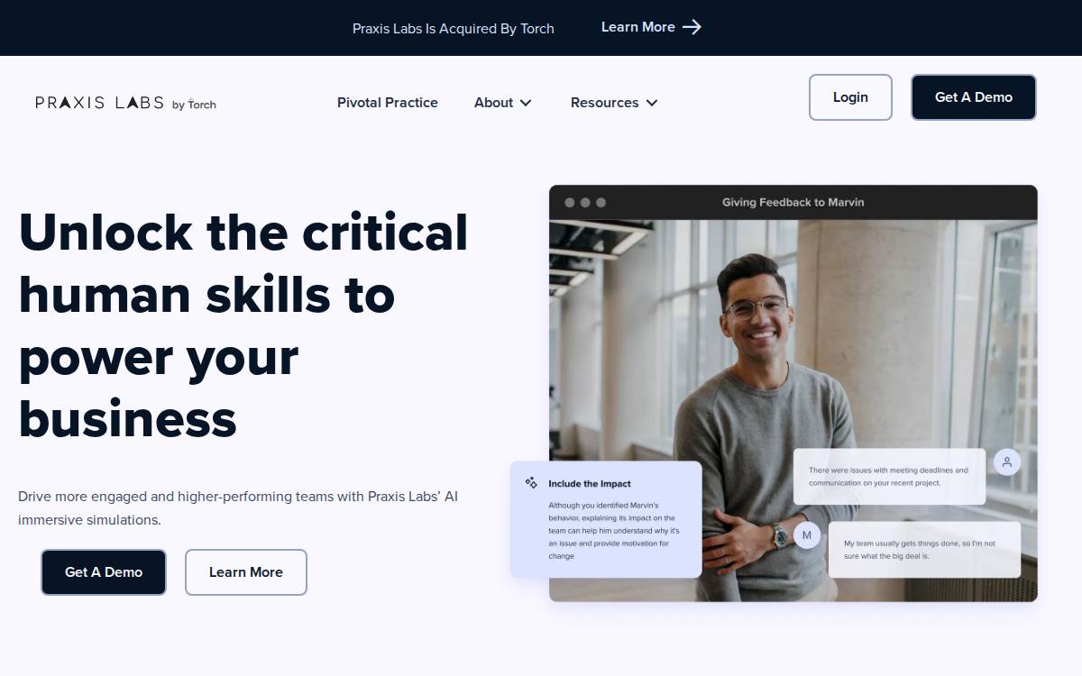 Praxis Labs website preview