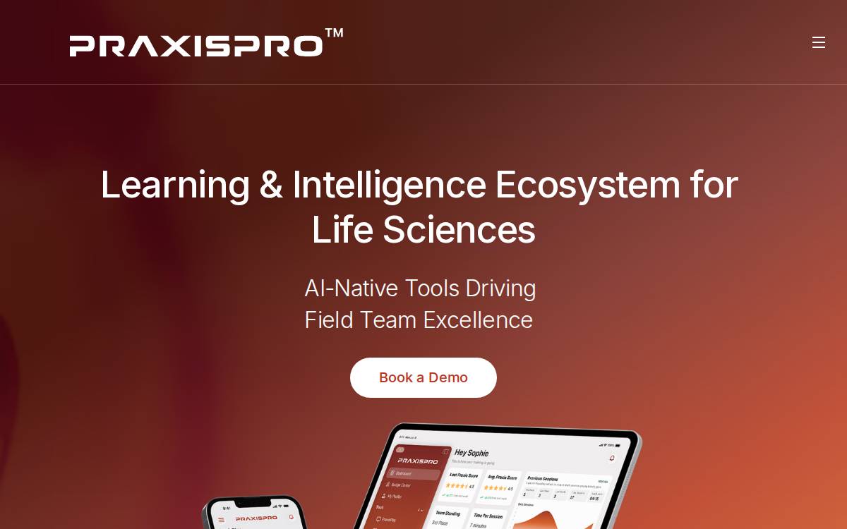 PraxisPro AI website preview