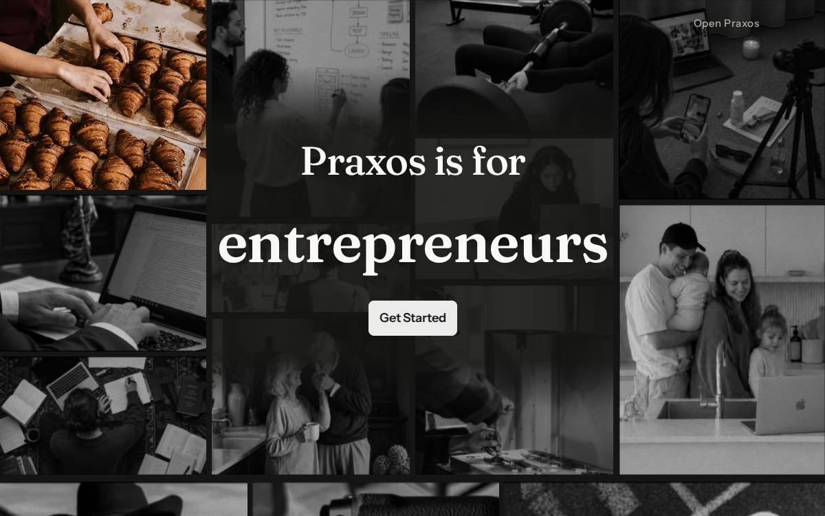 Praxos website preview