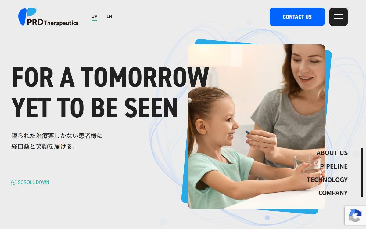 PRD Therapeutics website preview
