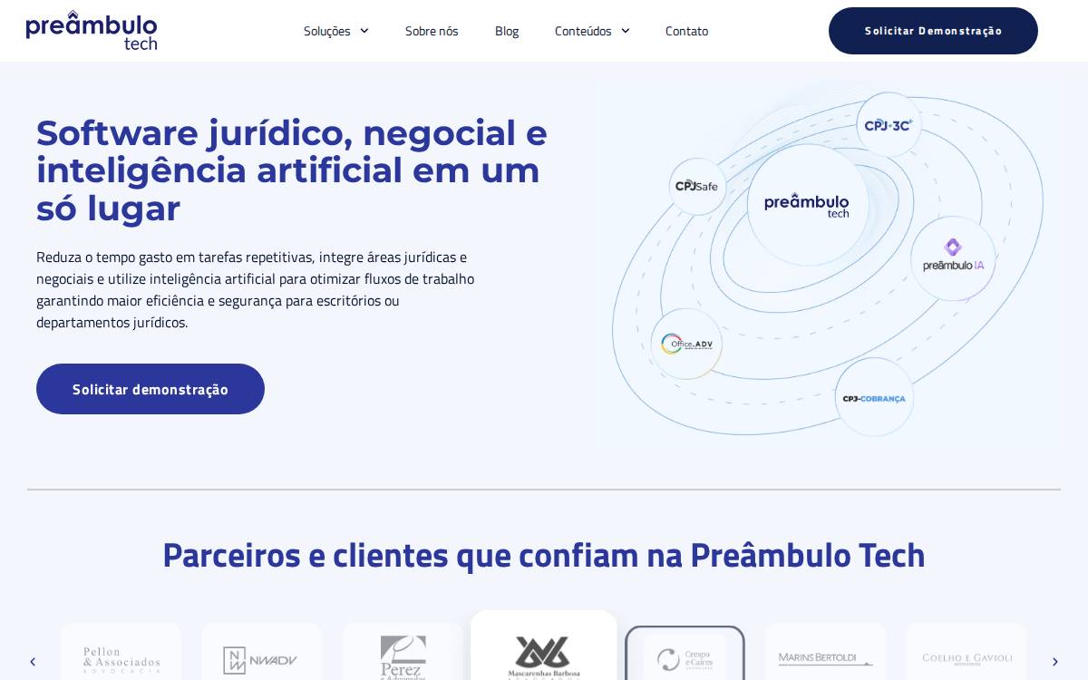 Preambulo website preview