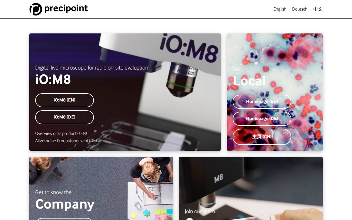 Precipoint website preview
